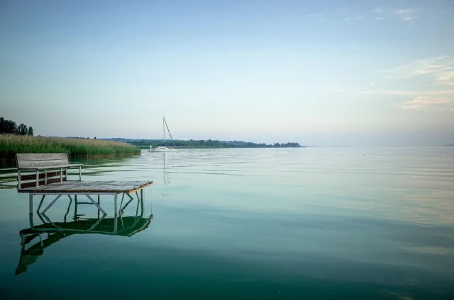 lake, serenity, water, calm, lake balaton, deck, coastline, landscape, nature. What to put in a deck and patio change order form